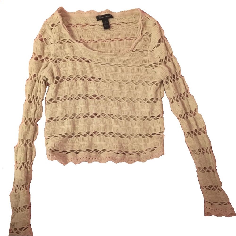 3 for $10 | Crochet/knit Cream Colored long sleeve